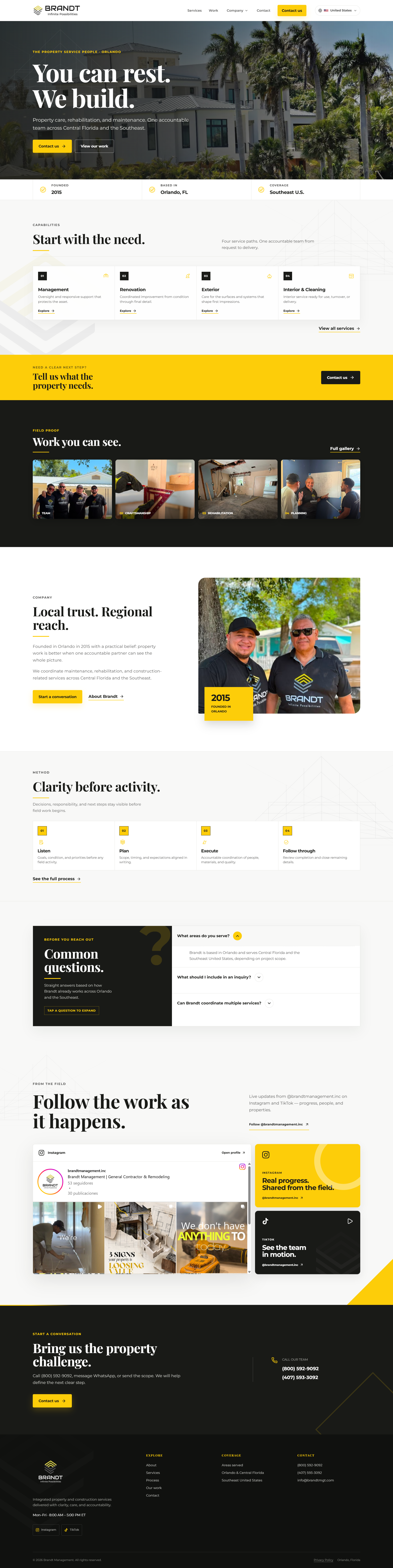 Brandt Management · Desktop